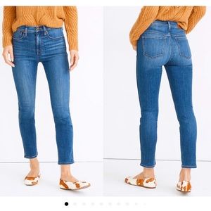 Gently used madewell high rise stovepipe tencel stretch jeans size 31.